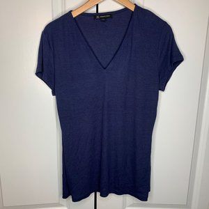 INC Ribbed V-Neck Top